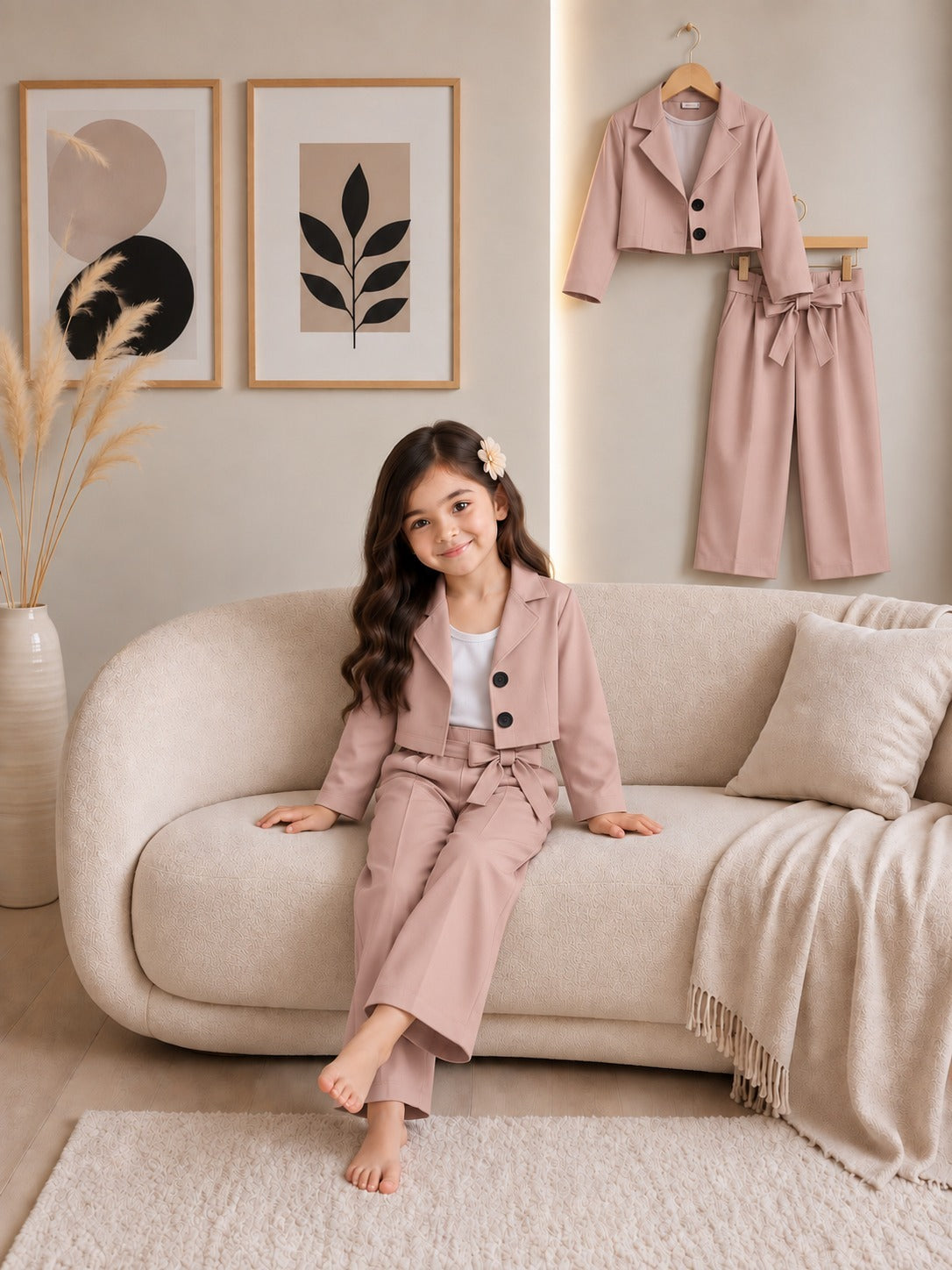 Girls’ Blush 3-Piece Suit